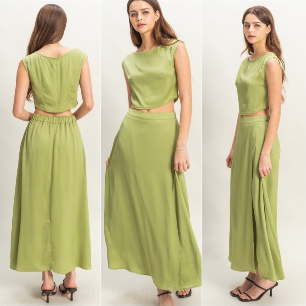 Dream In Matcha Maxi Set - Picture 1 of 10